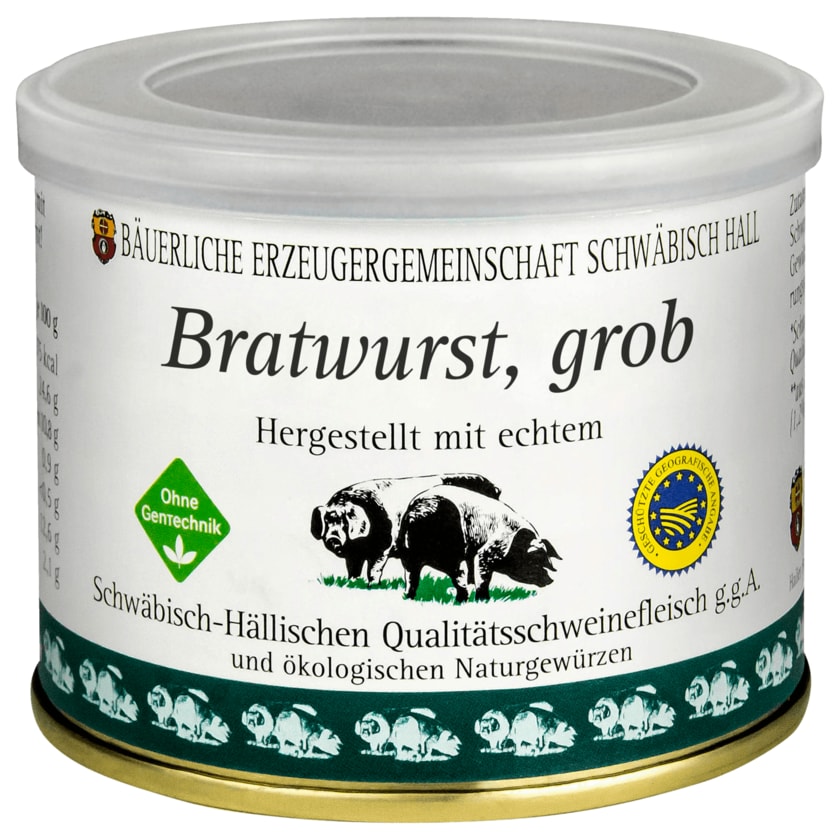 Echt Hällische Bio Bratwurst grob 200g